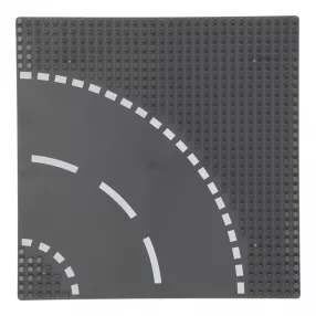   Sluban 25×25 cm-es utcai alaplap építőjátékokhoz - ívelt