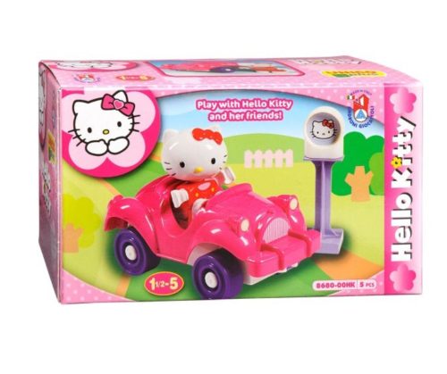Hello Kitty sportkocsi építőkocka készlet
