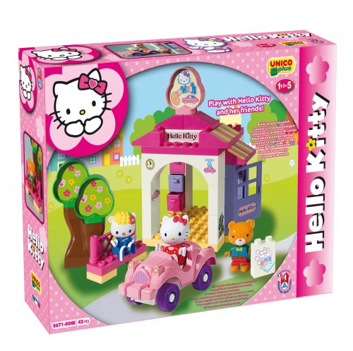 Hello Kitty autómosó építőkocka készlet