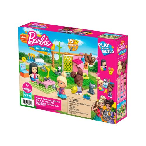 Mega Construx Barbie - Állatkerti állatápoló állomás építőjáték készlet