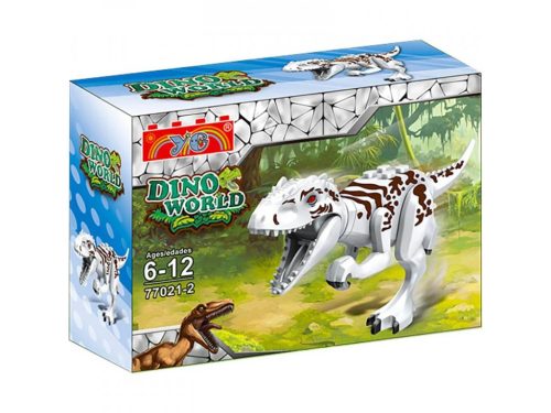 Dino World dinoszaurusz építőjáték - Fehér Tyrannoszaurusz Rex