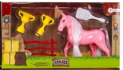 Kis lovacska figura - rózsaszín