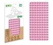 Biobuddi építőjáték alaplap nagy méretű kockákhoz  (25x12 cm) - rózsaszín