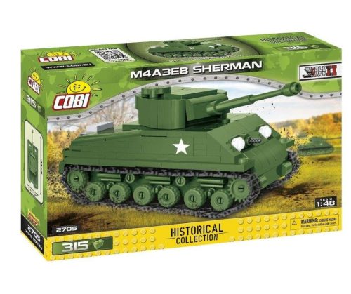 Cobi - Sherman M4A3E8 közepes harckocsi építőjáték készlet 