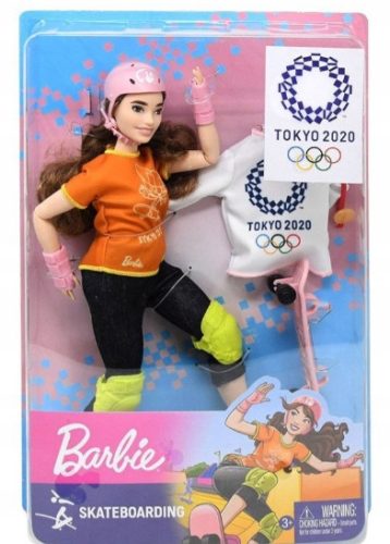 Barbie - Gördeszkás olimpikon baba