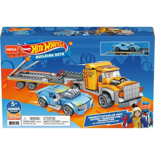 Mega Hot Wheels Monster Trucks - Autószállító építőjáték készlet