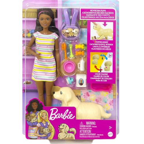 Mattel  Barbie baba kiskutyákkal 