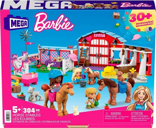 Mega Construx Barbie - Lovas farm építőjáték készlet