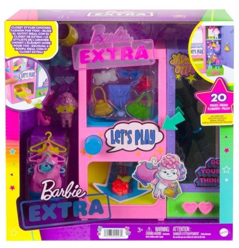Barbie Extra divat-automata játékszett