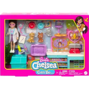 Barbie - Chelsea állatorvos játékszett