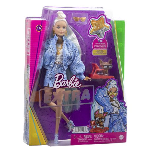 Barbie  - Extravagáns szőke hajú barbie baba kutyával