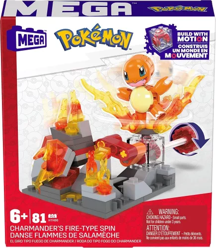 Mega Bloks Pokémon - Tűztámadás építőjáték készlet