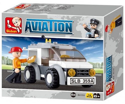 Sluban Aviation – Kézbesítő kocsi építőjáték készlet