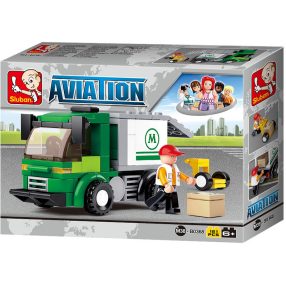   Sluban Aviation – Csomagszállító teherautó építőjáték készlet