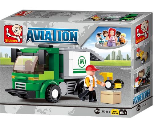 Sluban Aviation – Csomagszállító teherautó építőjáték készlet