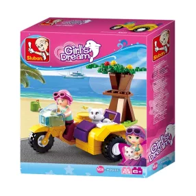   Sluban Girl’s Dream – Tengerparti motorozás építőjáték készlet