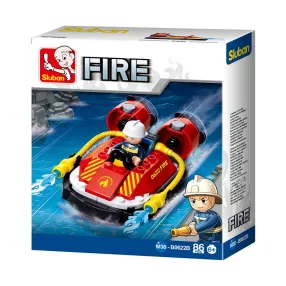   Sluban Fire – Kis tűzoltó légpárnás csónak építőjáték készlet