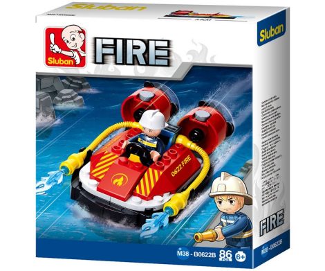 Sluban Fire – Kis tűzoltó légpárnás csónak építőjáték készlet