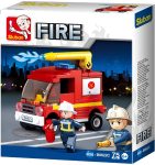 Sluban Fire – Kis tűzoltóautó építőjáték készlet