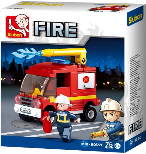 Sluban Fire – Kis tűzoltóautó építőjáték készlet