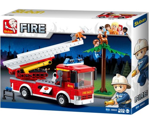 Sluban Fire – Létrás tűzoltóautó építőjáték készlet