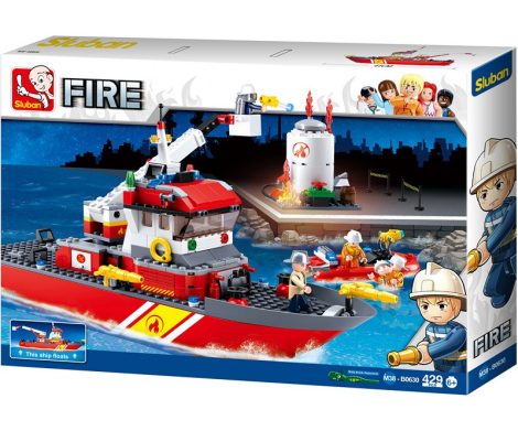 Sluban Fire – Nagy tűzoltó hajó építőjáték készlet