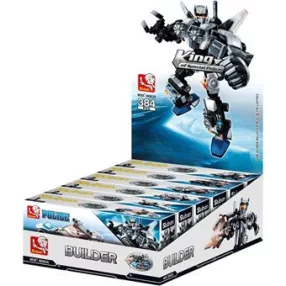   Sluban Builder Police - 6 into 1 robotharcos építőjáték készlet