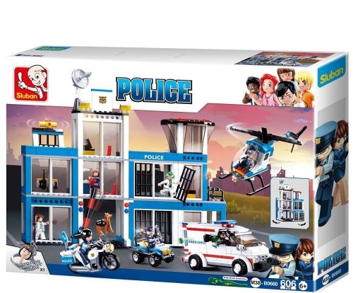 Sluban Police -  Rendőrségi állomás építőjáték készlet