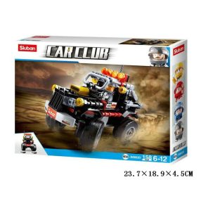 Sluban Carclub - Fekete terepjáró építőjáték készlet