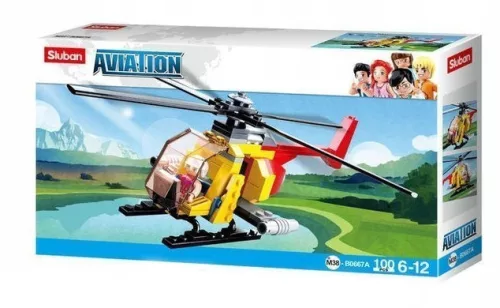 Sluban Aviation - Mentőhelikopter építőjáték készlet