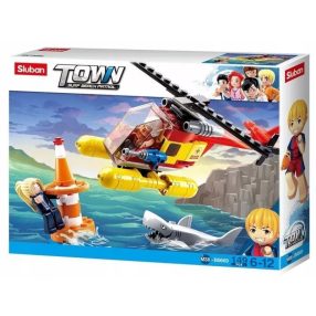   Sluban Town - Surf Beach Patrol Helikopteres mentőakció építőjáték készlet