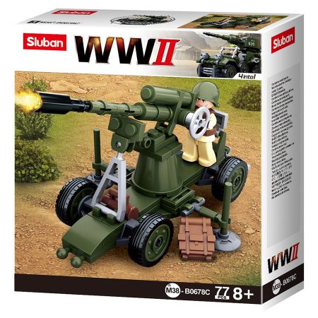 Sluban WWII - 4 in 1 Tüzérség építőjáték készlet