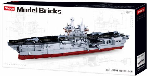Sluban Model Bricks - Repülőgép-hordozó építőjáték készlet