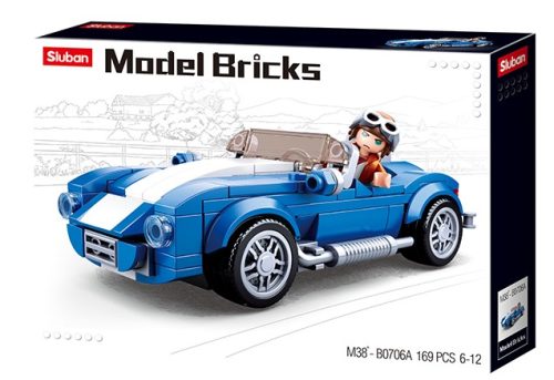 Sluban Model Bricks - Shelby Cobra 427 sportkocsi építőjáték készlet