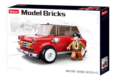 Sluban Model Bricks - Mini Cooper autó építőjáték készlet