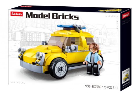 Sluban Model Bricks - Volskwagen bogár építőjáték készlet