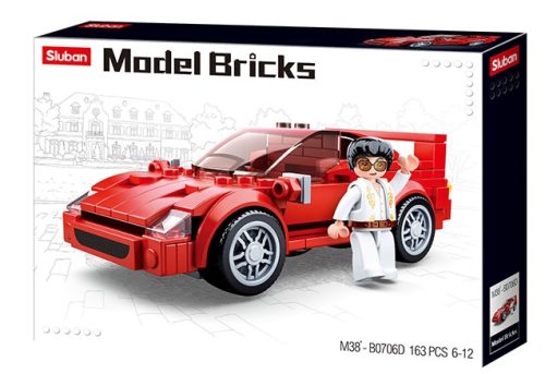 Sluban Model Bricks - Ferrari sportkocsi építőjáték készlet