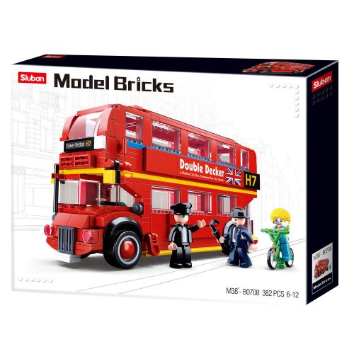 Sluban Model Bricks - Londoni emeletes busz építőjáték készlet