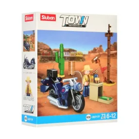 Sluban Town - Motoros kirándulás építőjáték készlet