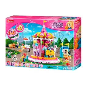  Sluban Girl's Dream - Vidámparki körhinta építőjáték készlet