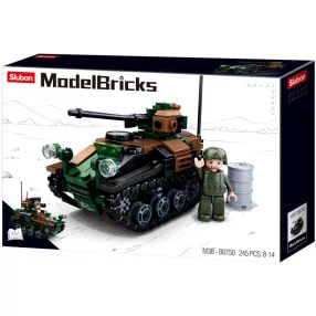   Sluban Model Bricks - Army 2 az 1-ben lánctalpas páncélozott jármű építőjáték készlet