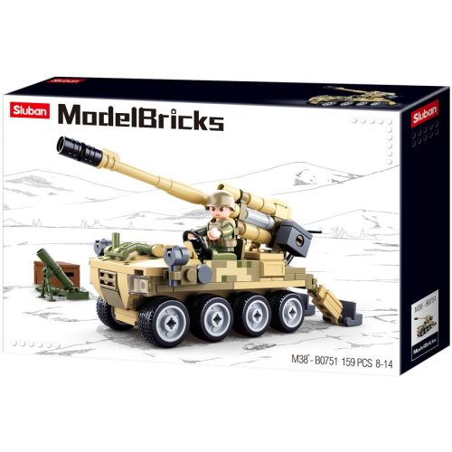 Sluban Model Bricks - Army 8x8 önjáró löveg
