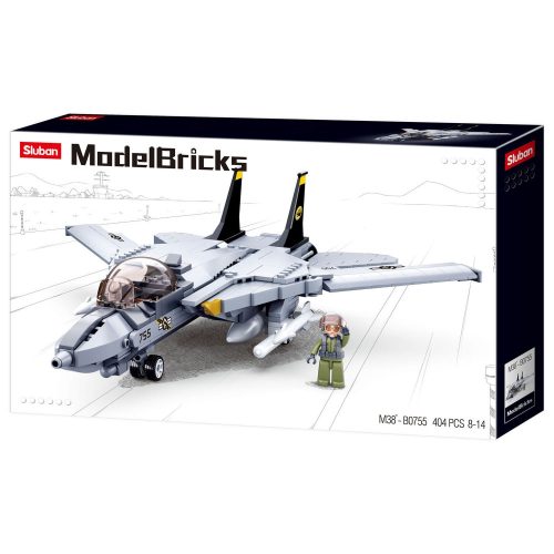 Sluban Model Bricks - Army F-14 vadászgép építőjáték készlet