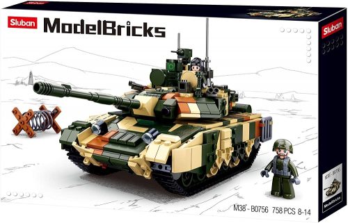Sluban Model Bricks - Army T90-es orosz tank építőjáték készlet