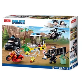   Sluban Police - Rendőrségi határátkelő építőjáték készlet