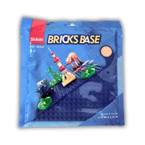 Sluban 16x16 cm-es alaplap építőjátékokhoz - kék