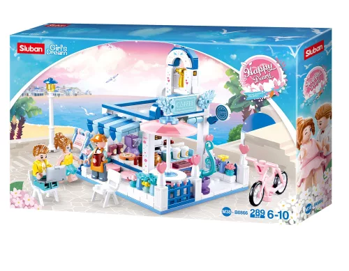 Sluban Girl's Dream - Tengerparti kávézó építőjáték készlet