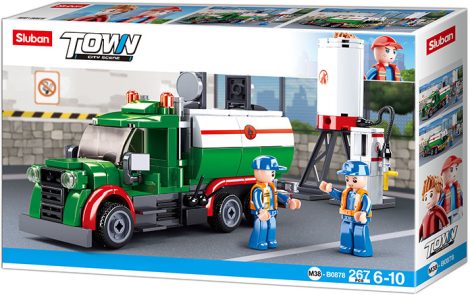 Sluban Town - Üzemanyag-szállító kamion építőjáték készlet