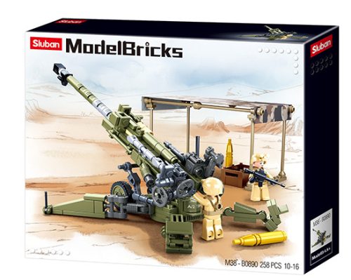 Sluban Model Bricks - Army M777 löveg építőjáték készlet