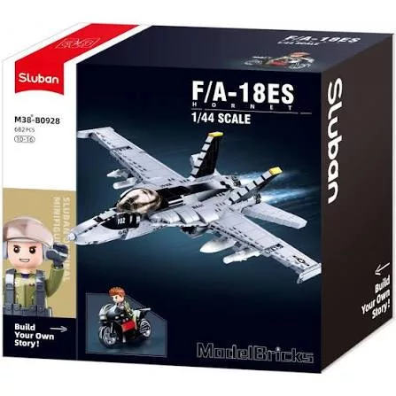 Sluban Model Bricks - Army F/A-18 Hornet vadászgép építőjáték készlet 